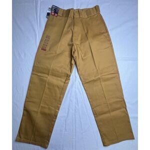 Regal Wear Pants Mens 32X32 Mustard Brown Khaki‎ Cargo Loose Fit Wide Leg